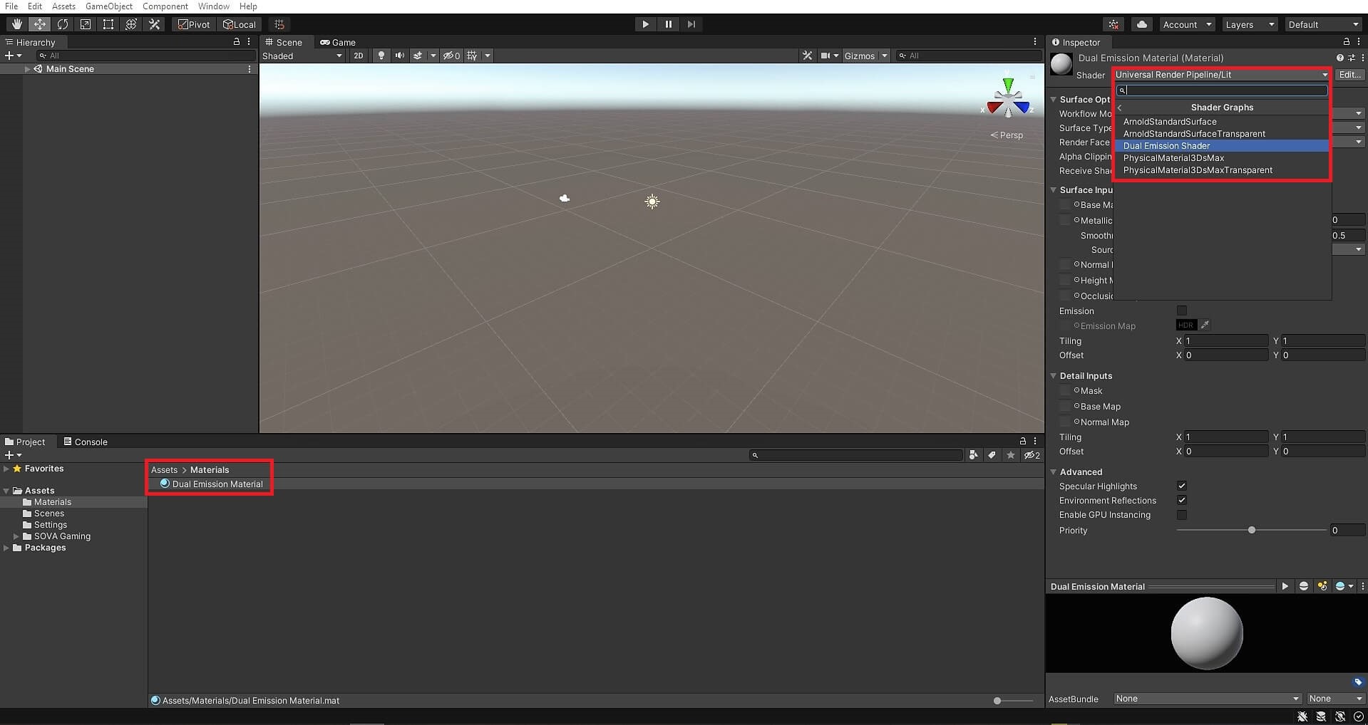 Setup example