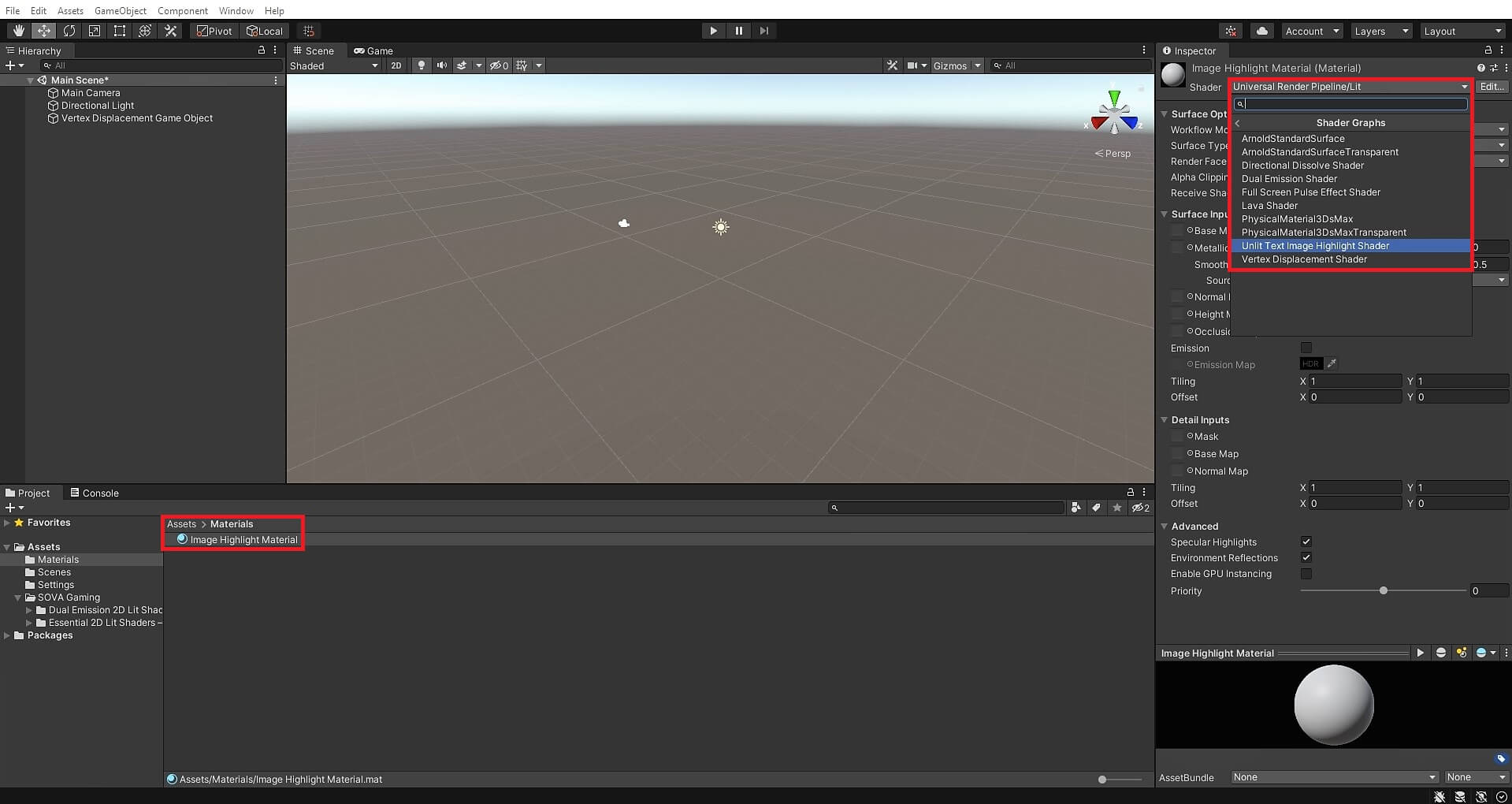 Setup example