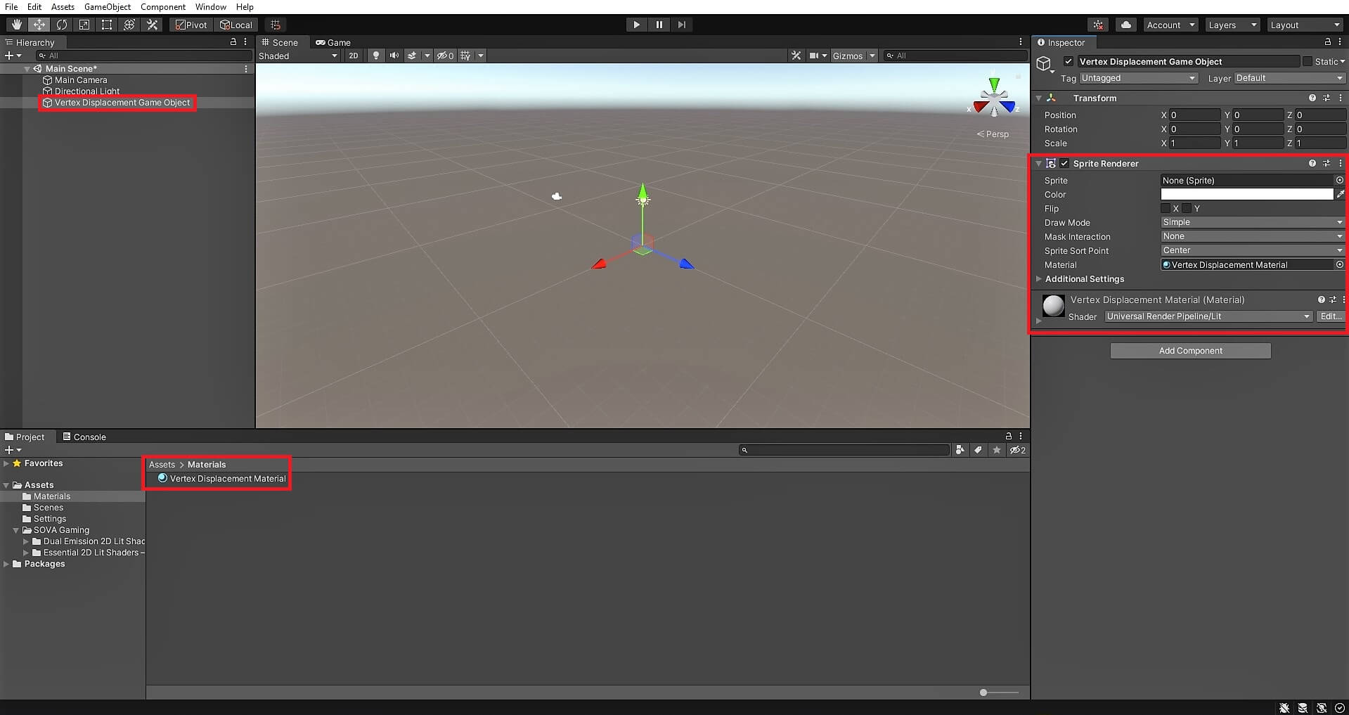 Setup example