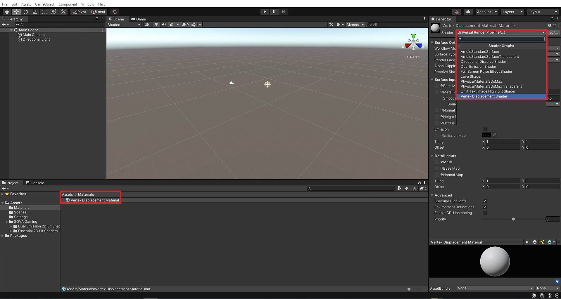 Setup example